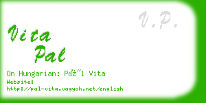 vita pal business card